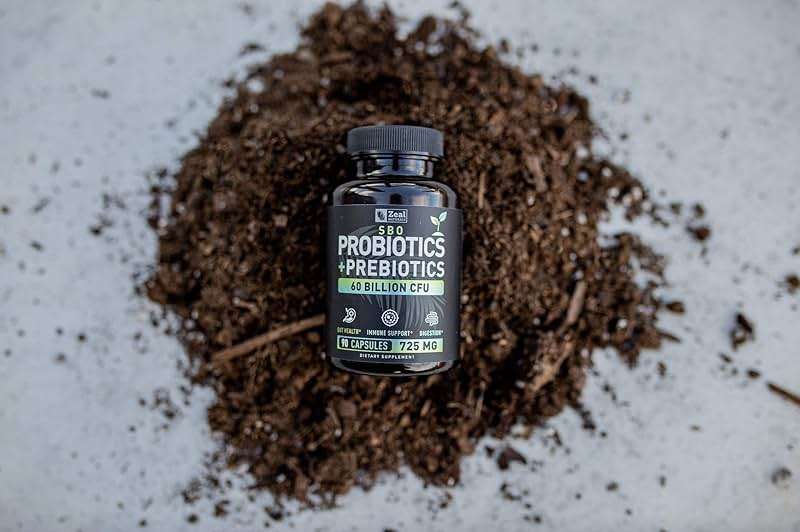 Probiotics and Prebiotics + SBO Probiotics (60 Billion CFU | 90 Capsules) Acidophilus Probiotic w. Saccharomyces Boulardii, Bifidobacterium + Spore Probiotic & Organic Sprouted Prebiotic Fiber Blend - Image 7