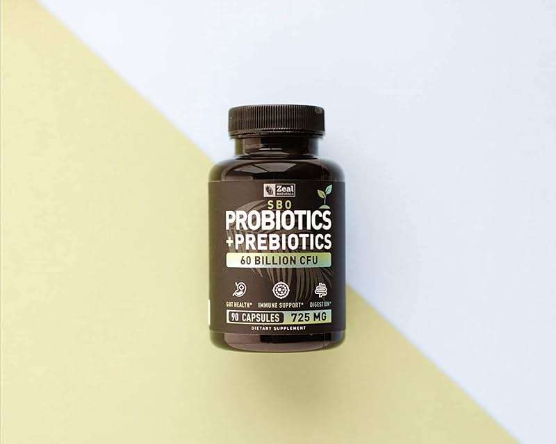 Probiotics and Prebiotics + SBO Probiotics (60 Billion CFU | 90 Capsules) Acidophilus Probiotic w. Saccharomyces Boulardii, Bifidobacterium + Spore Probiotic & Organic Sprouted Prebiotic Fiber Blend - Image 8