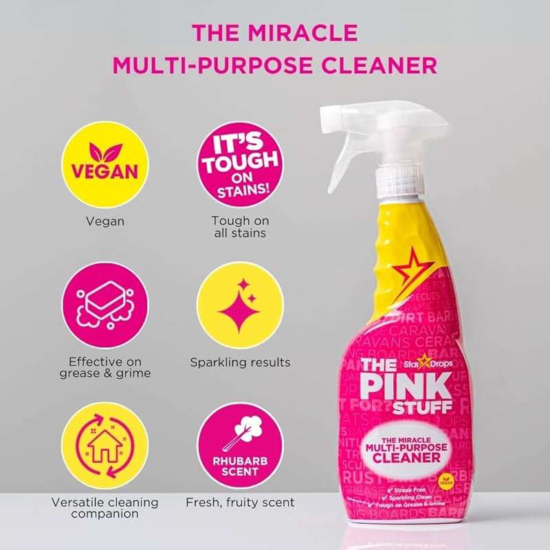 Stardrops - The Pink Stuff - The Miracle Multi-Purpose Cleaner Spray- 25.36 Fl Oz - Image 7