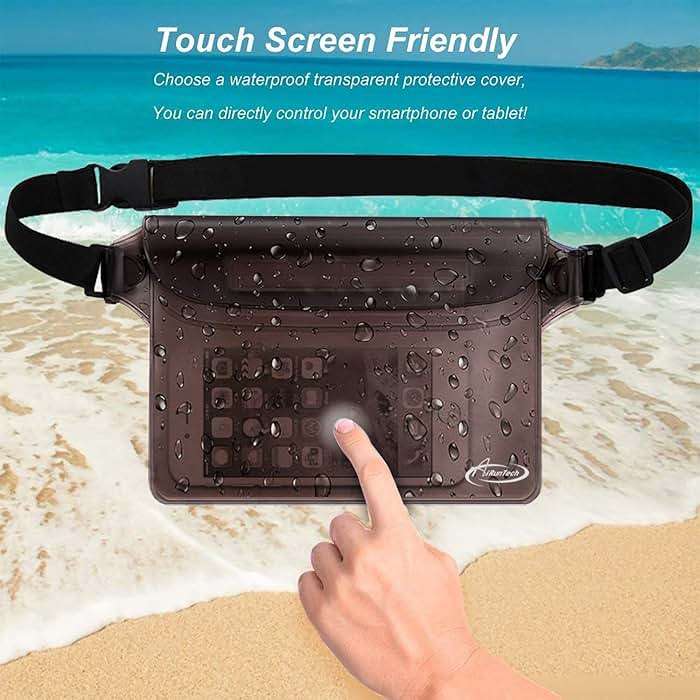 AiRunTech Waterproof Fanny Pack,Phone Pouch Dry Bag for Passport Wallet Purse,Floating Waterproof Bags for Travel Beach Swimming Kayaking Boating Cruise Accessories - Image 6