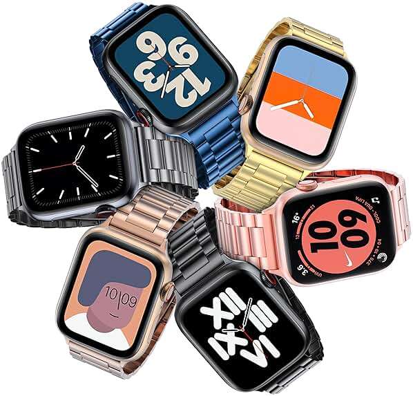 EPULY Metal Band Compatible with Apple Watch Bands for Men 49mm 46mm 45mm 44mm 42mm 41mm 40mm 38mm, Business Stainless Steel Strap for iWatch Bands Series 11 10 9 8 7 6 5 4 3 2 1, SE3 2 1, Ultra3 2 1 - Image 7