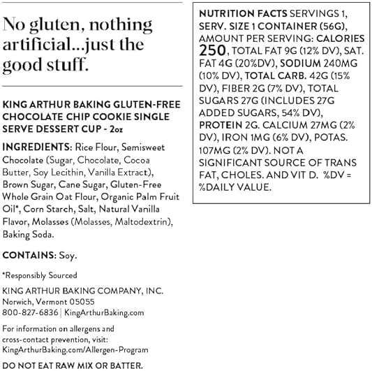 King Arthur Flour Gluten-Free Single Serve Chocolate Chip Cookie Mix, 2 Oz, 12 Count - Image 2