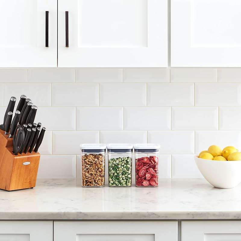 OXO Good Grips 3-PC Small Square Short POP Container Set - Image 2