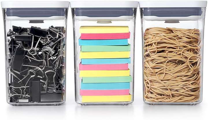 OXO Good Grips 3-PC Small Square Short POP Container Set - Image 9