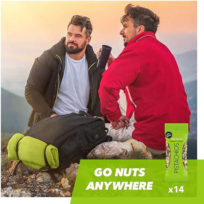Wonderful Pistachios No Shells, Roasted & Salted Nuts, 0.75 Ounce Bag (Pack of 14), Protein Snacks, Vegan Snacks, On-the-Go, Individual Snacks for Adults - Image 5