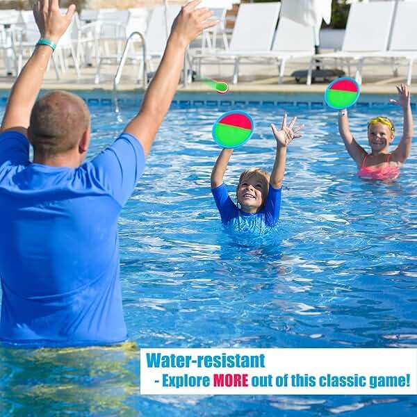 Ayeboovi Toss and Catch Ball Set Boys Toys Outdoor Toys Yard Games Outside Games Beach Toys for Kids Ball and Catch Game with 4 Paddles and 4 Balls [Upgraded Version] - Image 5