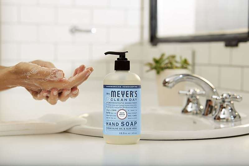 MRS. MEYER'S CLEAN DAY Hand Soap, Rain Water Scent, 12.5 Fl Oz Bottle - 3 Pack - Image 8