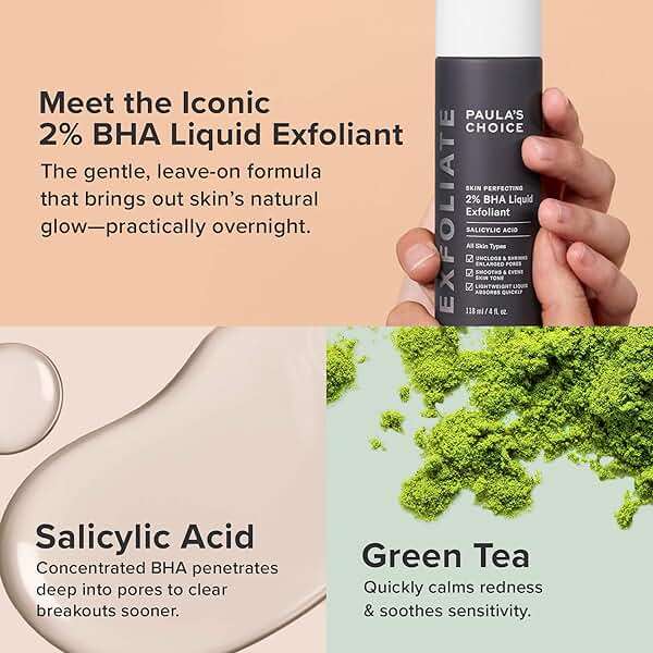 Paula's Choice SKIN PERFECTING 8% AHA Gel Exfoliant & 2% BHA Liquid Duo - Facial Exfoliants for Blackheads, Enlarged Pores, Wrinkles, and Fine Lines w/Glycolic and Salicylic Acid - Image 3