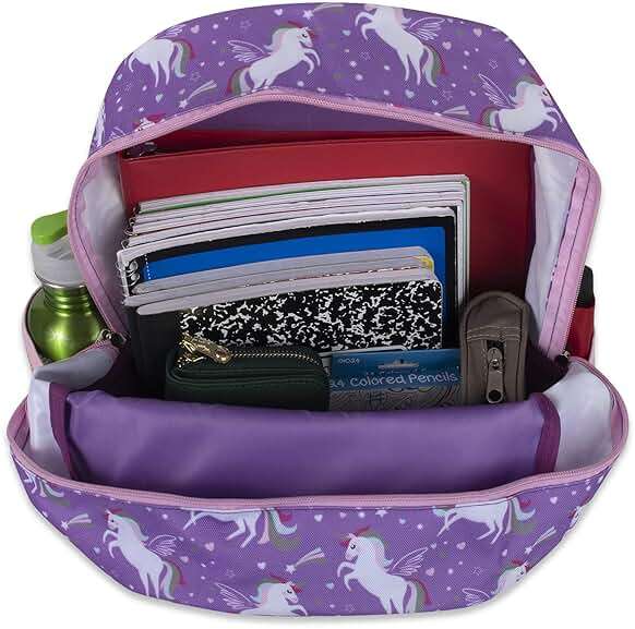 Trail maker 17” Kids Character School Backpacks Plush for Girls with Side Pockets, Padded Straps - Image 3