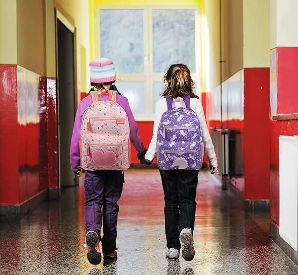 Trail maker 17” Kids Character School Backpacks Plush for Girls with Side Pockets, Padded Straps - Image 6