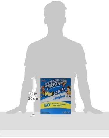 Kellogg's, Rice Krispies Treats Crispy Marshmallow Mini-Squares, Original, Single Serve, Display Box Caddy, 0.39 oz Bars (50 Count) - pack of 3 - Image 8