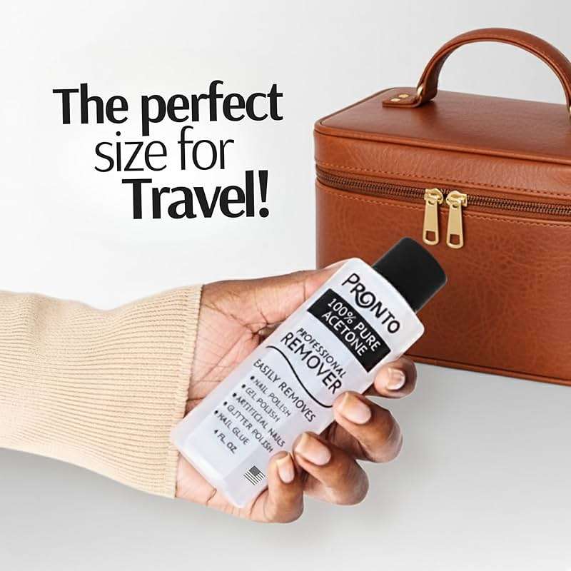 Pronto 100% Acetone Gel Nail Polish Remover - Gel Polish Remover for Nails | Acetone Nail Polish Remover For Nails for Removal of Glue, Gel, Acrylic & Dip | Gel Polish Remover, 8 Fl oz - Image 7