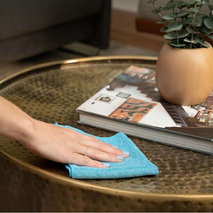 S&T INC. 100 Pack Microfiber Cleaning Cloth, Bulk Towels for Home, Reusable Microfiber Towels for Cars, Cleaning Rags, Assorted, 11.5 Inches x 11.5 Inches, 100 Count - Image 9
