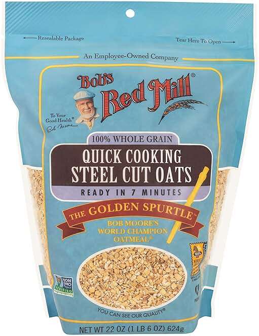 Bob's Red Mill Quick Cooking Steel Cut Oats, 22oz (Pack of 4) - Non GMO, Whole Grain, Vegan, Kosher - Image 3