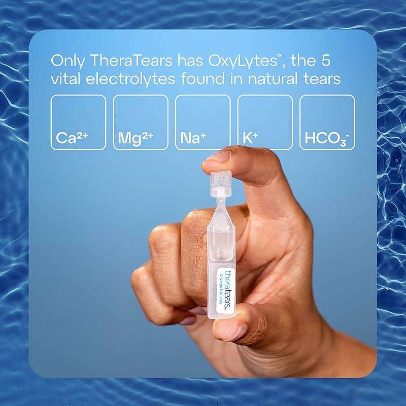 TheraTears Liquid Gel Nighttime Lubricating Eye Drops for Dry Eyes, Single-Use Vials, 30 Count - Image 4