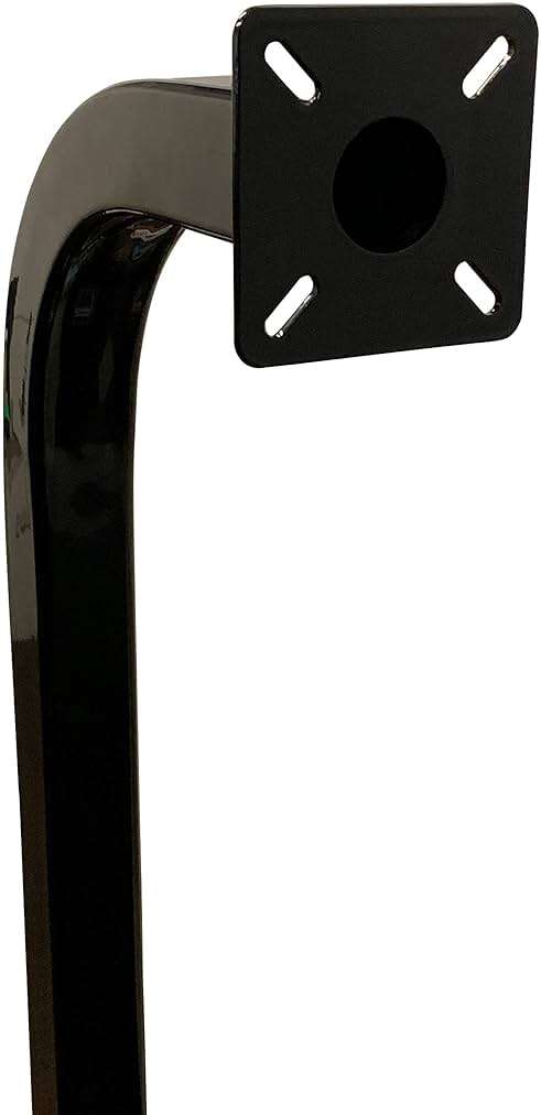 42” Pad Mount Gooseneck 2 Universal Heavy-Duty Steel Keypad Intercom Bolted Stand Curve Pedestal Slide Gate Post Offset Curb Mounts 13” Sweep for Card Readers and Access Control Keypads – Eagle EG088 - Image 3