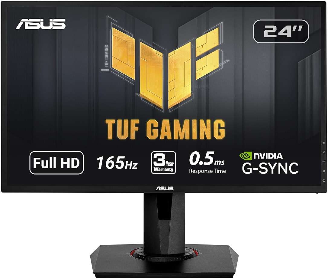 ASUS VG248QG 24” G-Sync Compatible Gaming Monitor 165Hz Full HD 1080p 0.5ms DP HDMI DVI Eye Care - Image 1