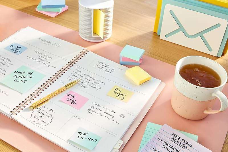 Post-it Pop-up Notes, 5 Sticky Note Pads, 3 x 3 in., School Supplies, Office Products, Accordion Sticky Notes Work with Pop-Up Note Dispenser, Canary Yellow - Image 2