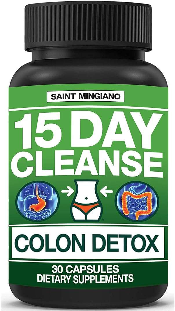 Saint Mingiano 15 Day Cleanse | Colon Detox with Natural Laxative for Constipation & Bloating. 30 Pills to Detoxify & Boost Energy | Extra-Strength Senna Leaf Supplements | Strong for Some People. - Image 1