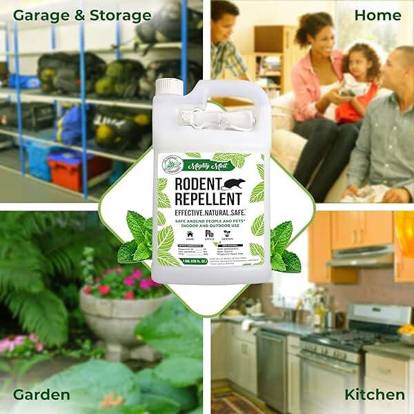 Mighty Mint Peppermint Oil Rodent Repellent Spray with Microfiber Cloth – Natural Indoor & Outdoor Control for Mice and Rats – Plant-Based, Extra-Strong Formula - 1 Gallon (128 oz) - Image 6