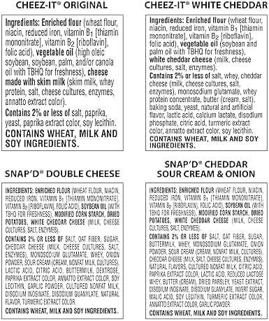 Cheez-It Cheese Crackers, Baked Snack Crackers, Lunch Snacks, Variety Pack (42 Packs) - Image 3