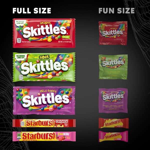 SKITTLES & STARBURST Assorted Chewy Candy Variety Pack for Holidays, Gifts, Parties, Candy Assortment, 62.79 oz (30 Count) Bulk Box - Image 5