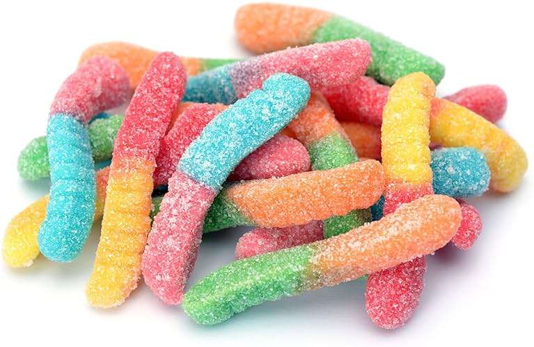 Yupik Sour Gummy Neon Worms, 2.2 lb (35.2 oz), Gluten-Free, Sweet & Sour, Fruity Flavors, Sugary Coating, Chewy Small Gummies, Fun Treat, Sweet Candy, Delicious Snack, Ideal for Gifting, Holidays & Baking - Image 6