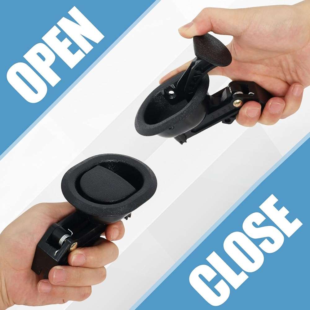 Sofa Chair Recliner Release Pull Handle 3" by 3.5", (2 Set) Recliner Replacement Parts with Release 4.75" Exposed Cable Compatible with Lazy Boyy Ashleyy and Most Furniture Brands Rrecliner Repair - Image 4