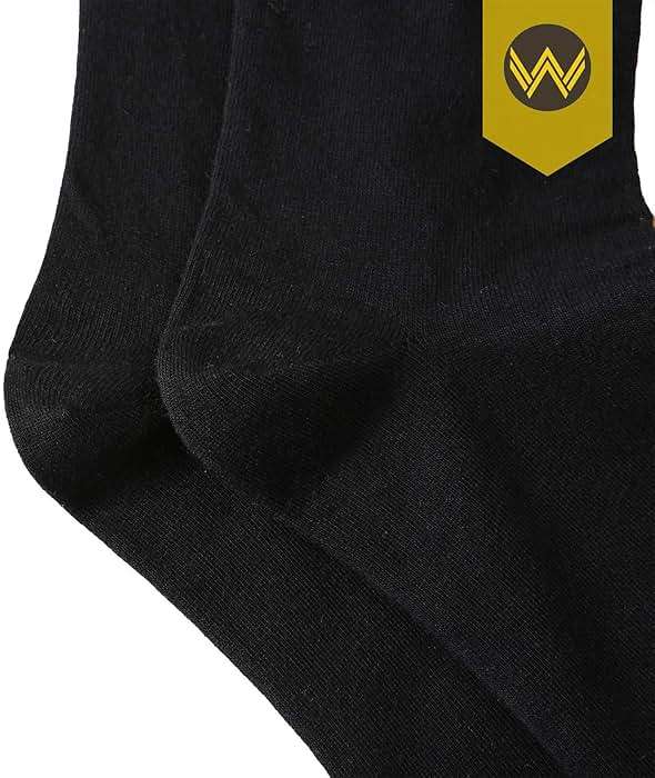 WANDER Men's Dress Socks Cotton Thin Classic Lightweight Socks 6/8 Pairs Solid & Patterned Soft Breathable Socks - Image 4