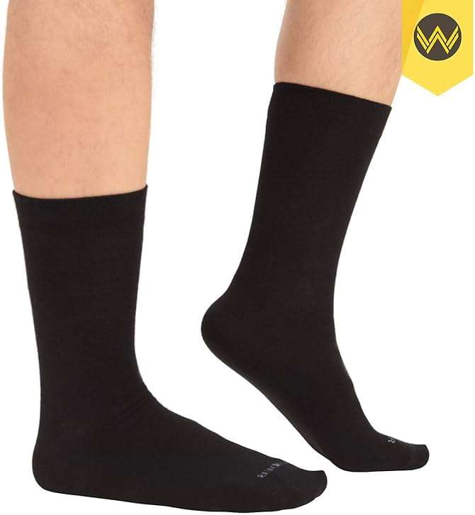 WANDER Men's Dress Socks Cotton Thin Classic Lightweight Socks 6/8 Pairs Solid & Patterned Soft Breathable Socks - Image 6