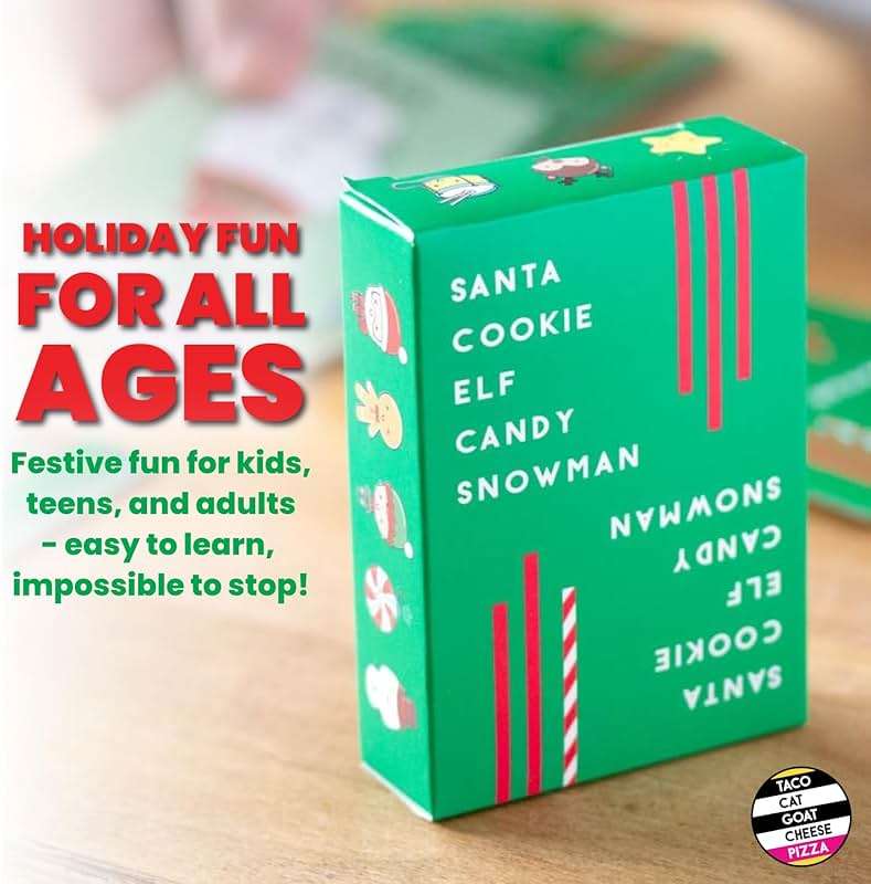 Santa Cookie Elf Candy Snowman Christmas Edition Holiday Card Game by Taco Cat Goat Cheese Pizza | Great for Stockings and White Elephant Gift | Fun for Kids, Teens, Adults, and Families | 2-8 Players - Image 3