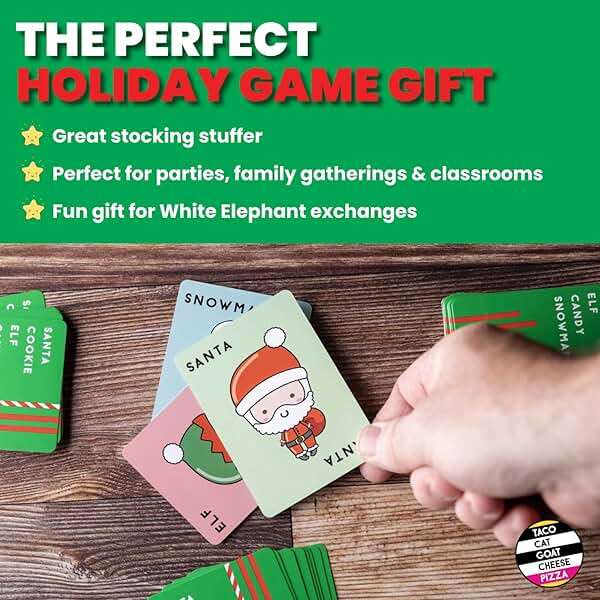 Santa Cookie Elf Candy Snowman Christmas Edition Holiday Card Game by Taco Cat Goat Cheese Pizza | Great for Stockings and White Elephant Gift | Fun for Kids, Teens, Adults, and Families | 2-8 Players - Image 7