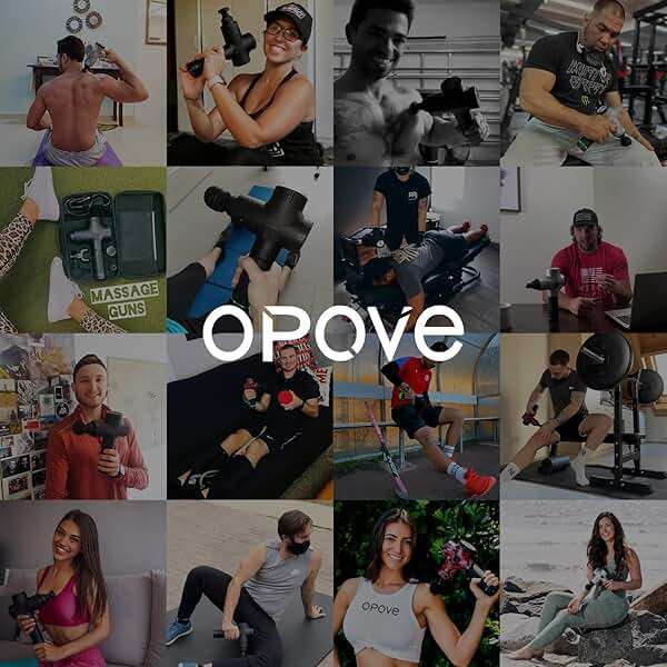 Opove M3 Pro 2 Massage Gun Deep Tissue Percussion Muscle Massager for Workout, Handheld Percussive Therapy Fascia Gun for Athletes Fast Recovery 4-8 Hours Long Battery Life, Powerful, Quiet, Black - Image 8
