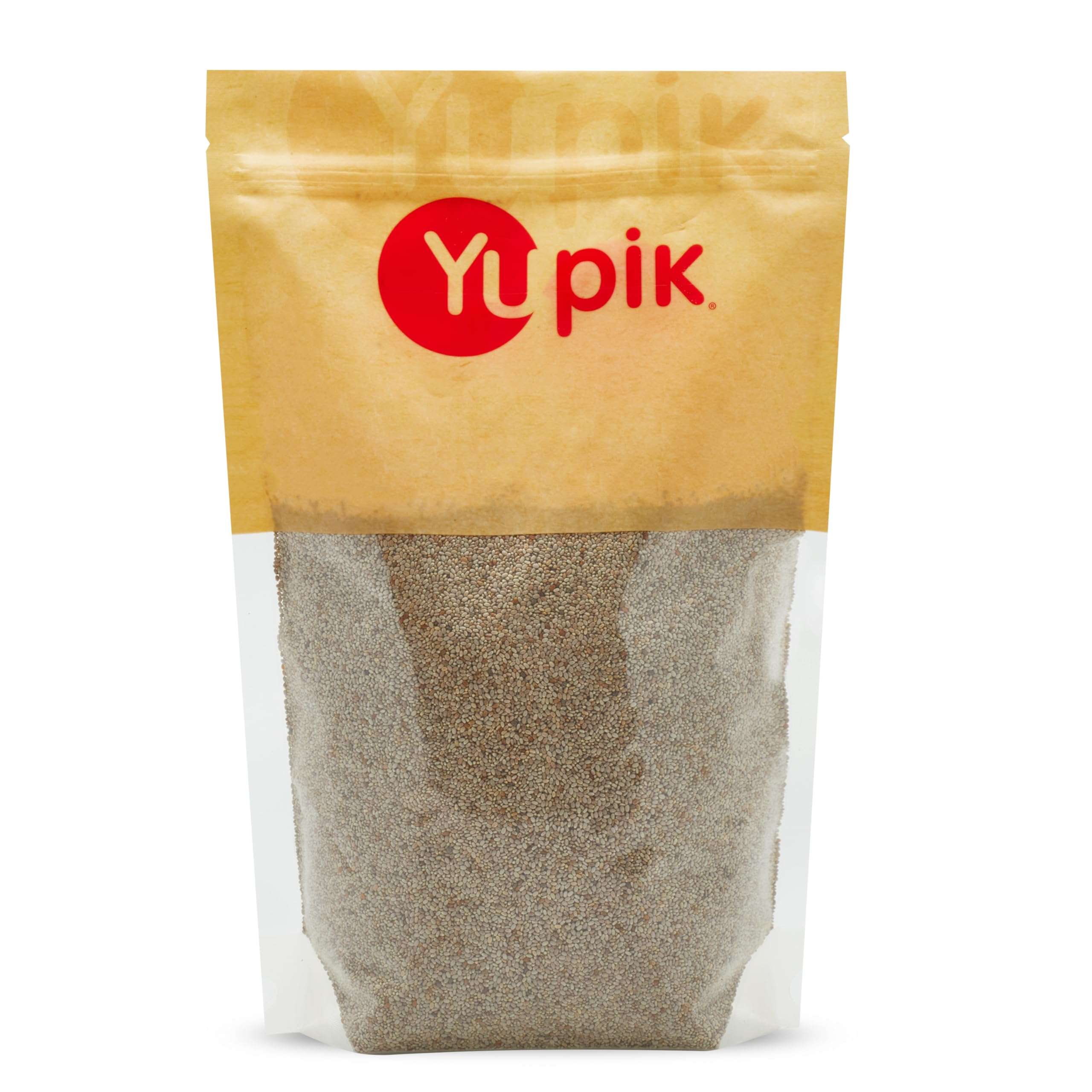 Yupik Raw White Chia Seeds, 2.2 lb (35.2 oz), Gluten-Free, Kosher, Vegan, Natural Seeds, Plant-Based Superfood, Rich in Fiber, Source of Omega-3, Ideal for Chia Pudding & Smoothies, Gels Easily - Image 1
