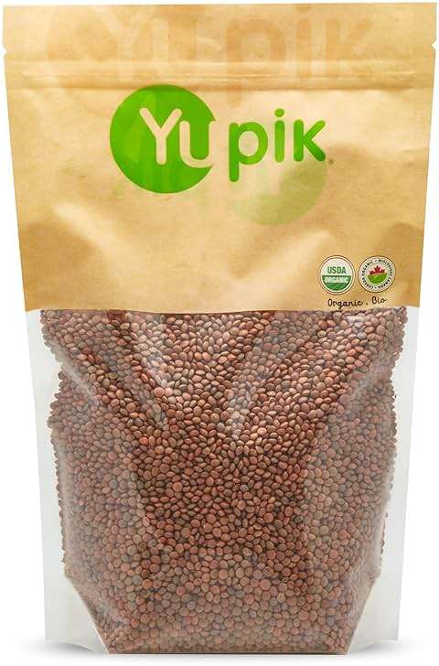 Yupik Organic Brown Lentils, 2.2 lb (35.2 oz), Non-GMO, Vegan, Gluten-Free, Kosher, Raw, Salt-Free, High in Fiber & Protein, Ideal for Soups, Salads & Meat Alternatives - Image 2