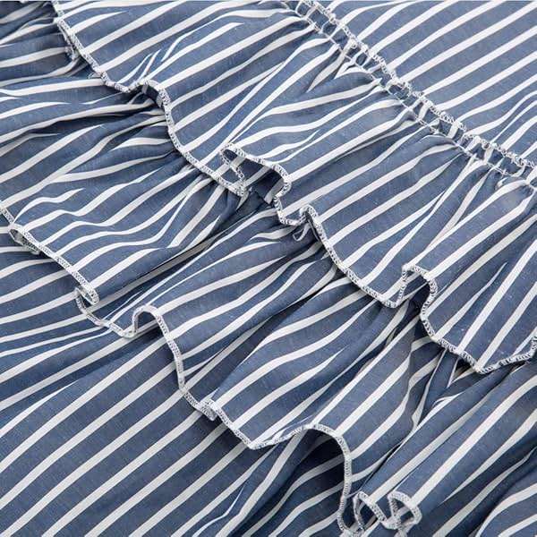 Belle Poque Women's Vintage Stripes Gothic Victorian Skirt Renaissance Style Falda - Image 5