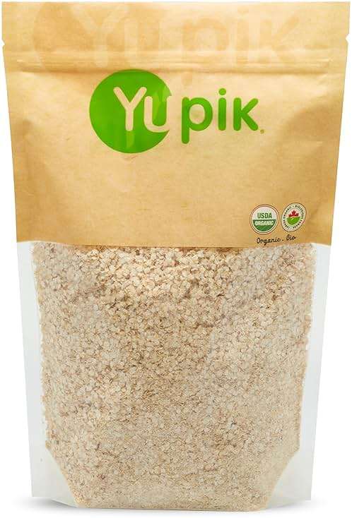 Yupik Organic White Quinoa Flakes, 2.2 lb (35.2 oz), Non-GMO, Gluten-Free, Kosher, Vegan, Salt-Free, Oil-Free, Plant-Based Protein, Source of Fiber, Alternative to Oats, Ideal for Baking & Cooking - Image 1