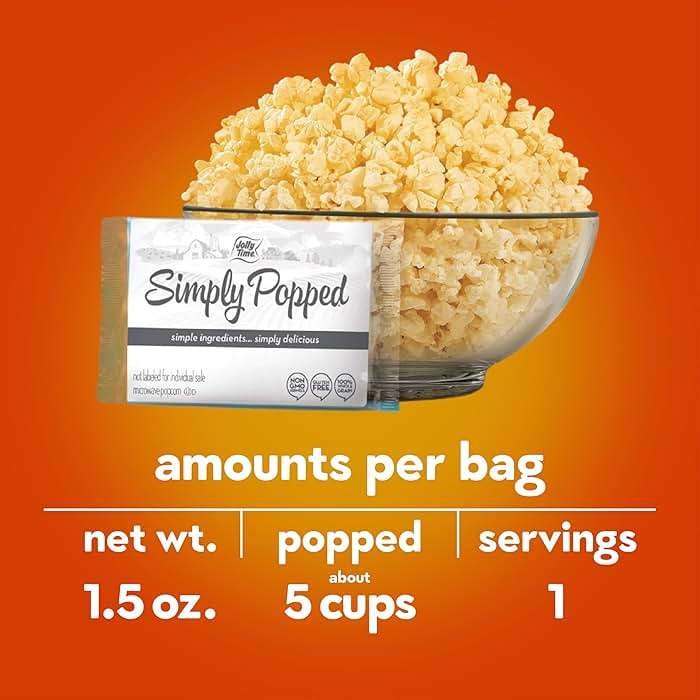 Jolly Time Simply Popped Butter Minis, Lightly Salted Microwave Popcorn, 1.5oz Personal Bag, 10 Bags Per Carton (1.5 Ounce (Pack of 30)) - Image 6