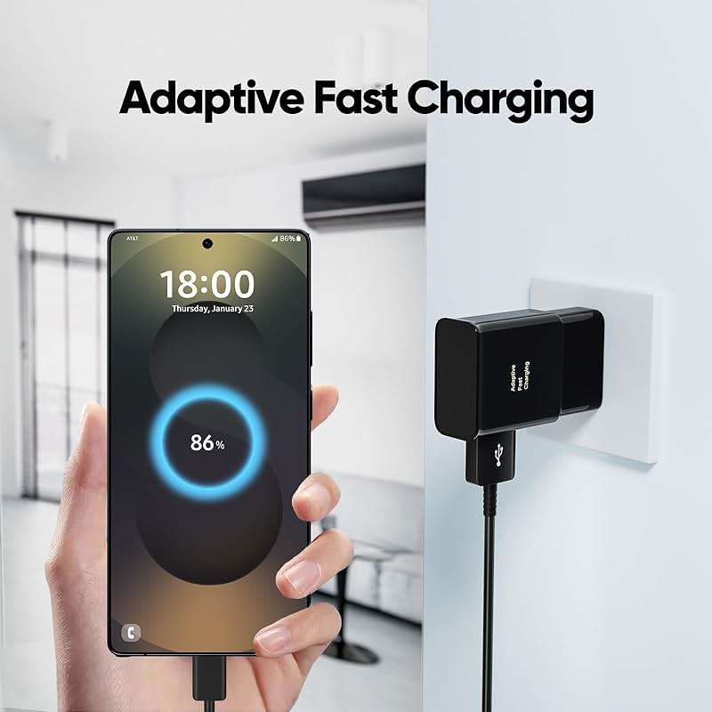 Android Phone Charger, Samsung Charger Fast Charging Cord with 6.6ft Type C Cable for Samsung Galaxy S26/S25/S24/S24Ultra/S23/S23 Ultra/S22/S21/S20/S20+/S10/S10+/S10e/S9/S9+/S8/Note 8/9/10/20 - Image 3