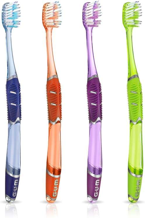 GUM Technique Deep Clean Toothbrush - Compact Soft - Soft Toothbrushes for Adults with Sensitive Gums - Extra Fine Bristles, 1ct (12pk) - Image 3