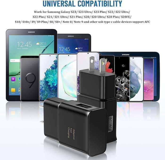 Phone Charger USB C Charger Fast Samsung Charger Type C Chargers Fast Charging Android Charger for Samsung Galaxy S26/S25/S24/S23/S22/S21/S20/S10/S10/S10E/S9/S8,Note 8 9 10 with 6.6Ft Cable Cord - Image 5