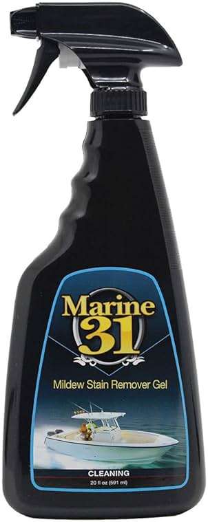 Marine 31 Mildew Stain Remover Gel | Thick Gel Formula for Marine, Boat, Home & Patio | Removes Mildew & Stains from Bathrooms & Showers | Effective Cleaner | M31-375 | 20oz - Image 1