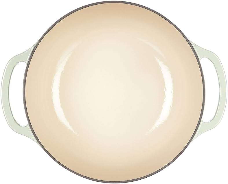 Lodge Essential Enamel Cast Iron Dutch Oven 6 Quarts - Perfect for Bread Baking, Braising, Marinating & Slow Cooking, Features Moisture-Sealing Lid & Dual Handles, Kitchen Essentials, Desert Sage - Image 5
