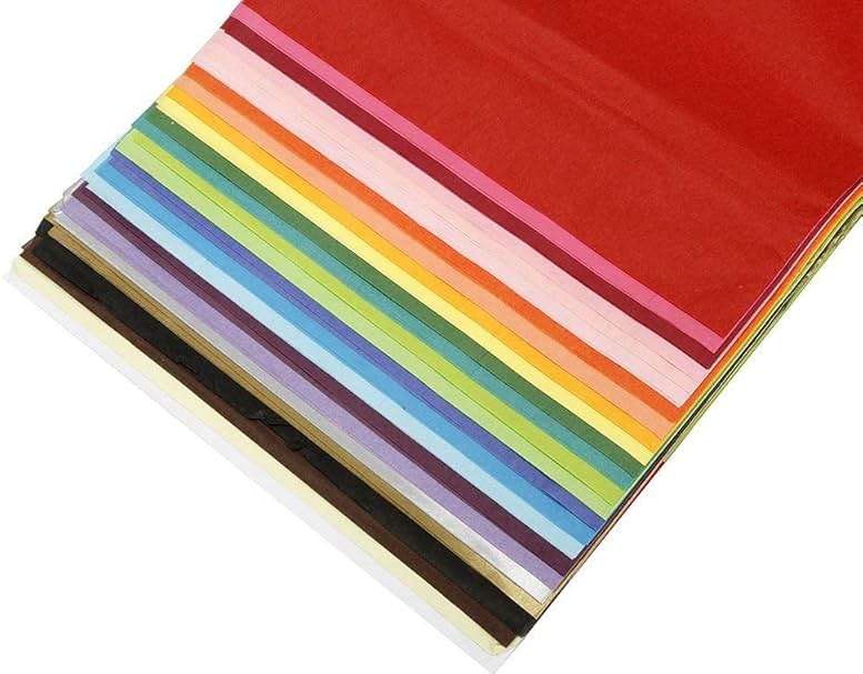 Craft Craze 100 Sheets (20" x 26") 25 Assorted Colors Premium Quality Tissue Paper for Gift Wrapping, Arts & Crafts, Packing and Decorations (1-Pack) - Image 5