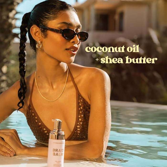 The Beachwaver Co. Braid Balm Pre-Braid Prep - Full Size (4 Fl Oz) | Frizz-Taming Primer Foam | Strengthen and Reduce Flyaways w/HiX Vegan Bond Multipliers - For All Hair Types | Bondi Beach Day - Image 6