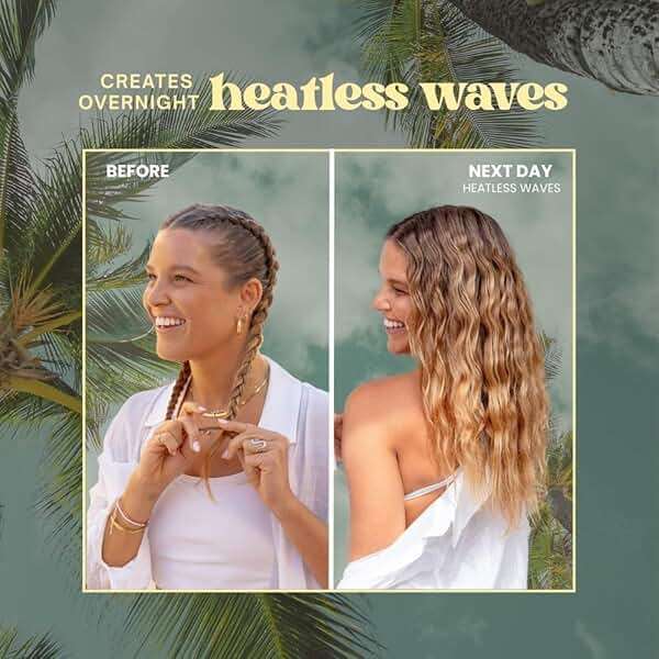 The Beachwaver Co. Braid Balm Pre-Braid Prep - Full Size (4 Fl Oz) | Frizz-Taming Primer Foam | Strengthen and Reduce Flyaways w/HiX Vegan Bond Multipliers - For All Hair Types | Bondi Beach Day - Image 9