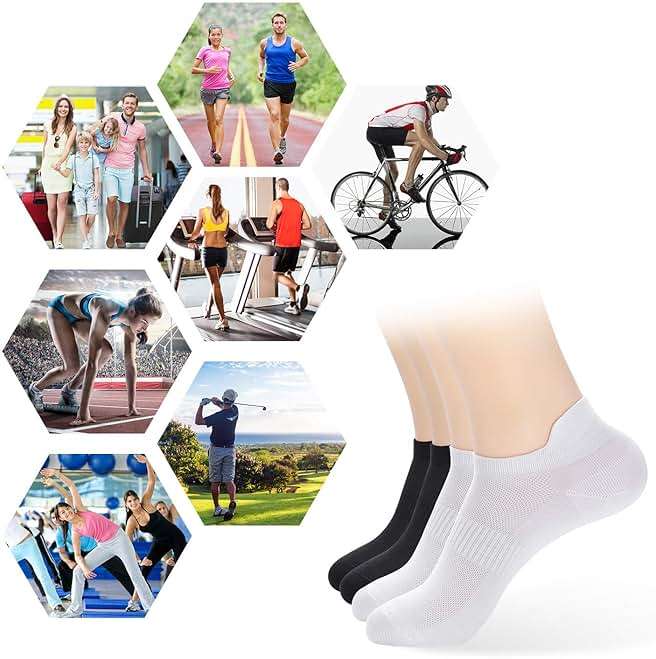 ATBITER Ankle Socks Womens and Men Thin Athletic Running Low Cut No Show Socks With Heel Tab 6-12 Pairs - Image 7