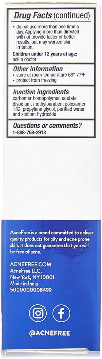 Acne Free Adapalene Gel 0.1%, Once-Daily Topical Retinoid Acne Treatment, Dermatologist Developed, Unclogs Pores and Clears Acne, Prevents and Improve Whiteheads and Blackheads, 0.5 Ounce - Image 2