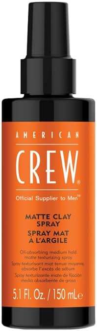 American Crew Matte Clay Spray For Men, Texturizing Spray with Matte Finish, Adds Texture, Volume & Thickness, 5.1 oz - Image 1