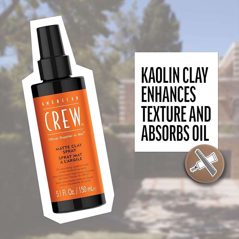 American Crew Matte Clay Spray For Men, Texturizing Spray with Matte Finish, Adds Texture, Volume & Thickness, 5.1 oz - Image 4